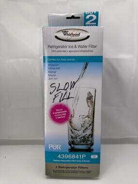 Whirlpool PUR 4396841P pack of 2 water & ice filters